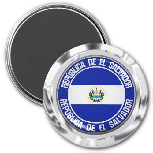 El Salvador Round Emblem Magnet