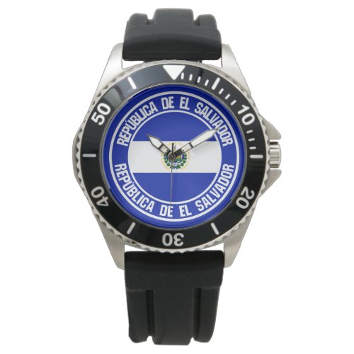 El Salvador Round Emblem Watch