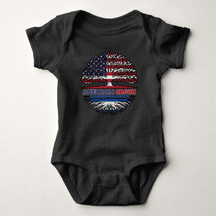 El Salvador Salvadorian Salvadoran USA United Baby Bodysuit