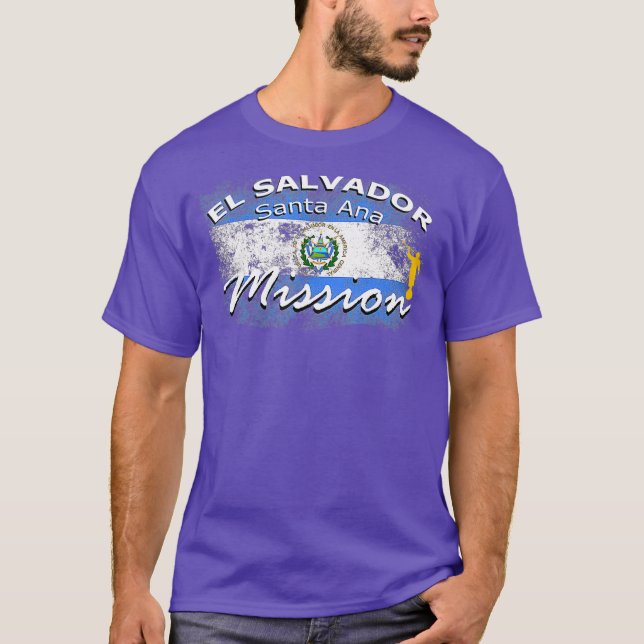 El Salvador Santa Ana Mormon LDS Mission Gift T-Shirt (Front)