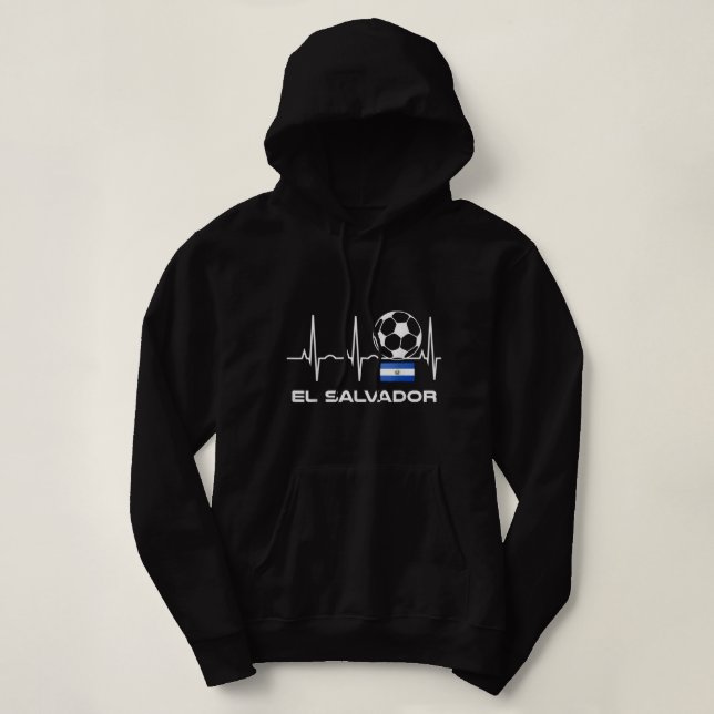 El Salvador Soccer Jersey — El Salvador Futbol Te Hoodie (Design Front)
