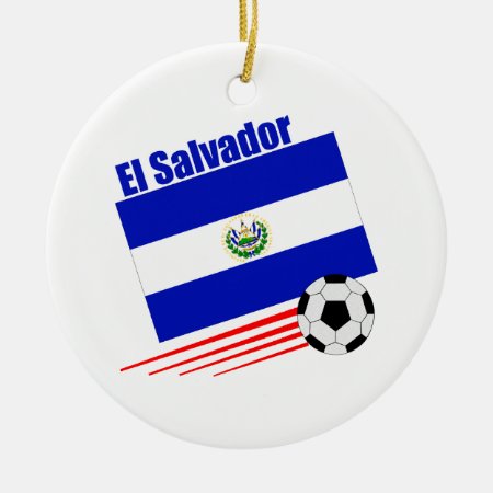 El Salvador Soccer Team Ceramic Ornament