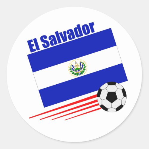 El Salvador Soccer Team Classic Round Sticker