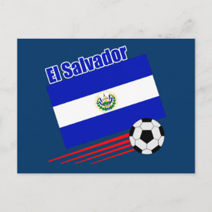 El Salvador Soccer Team Postcard