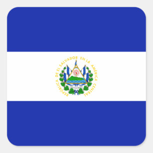 El Salvador Square Sticker
