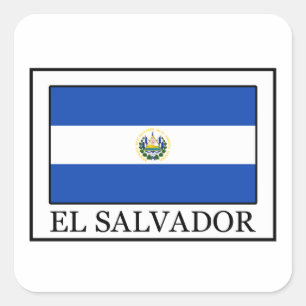 El Salvador Square Sticker