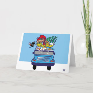 El Salvador, Tarjeta de Navidad de Bus Holiday Card