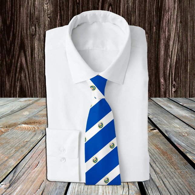 El Salvador Ties, fashion Salvador Flag, business Neck Tie (Creator Uploaded)