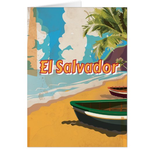 El Salvador Vintage vacation Poster (Front)