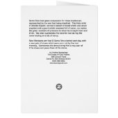 El Santo Nino de Atocha Card (Back)