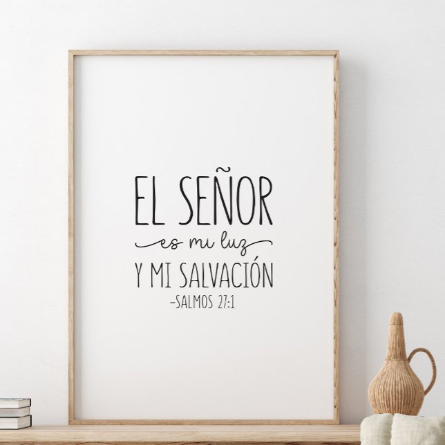 El Señor es mi luz, Salmos 27:1 Poster (Creator Uploaded)