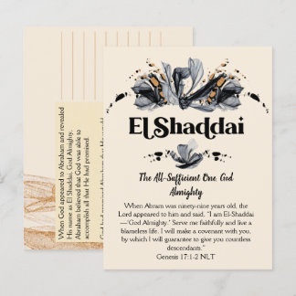 El Shaddai | Names of God Devotional Scripture Postcard