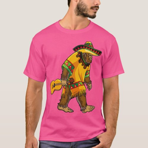 El Squatcho Bigfoot Sasquatch Mexican T Funny Gift T_Shirt