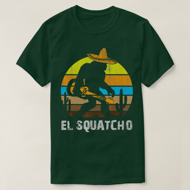 El Squatcho Shirt Bigfoot T Shirt Sasquatch (Design Front)