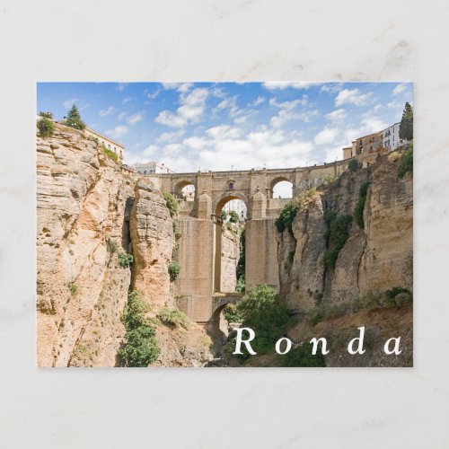 El Tajo of Ronda with the Puente Nuevo Postcard