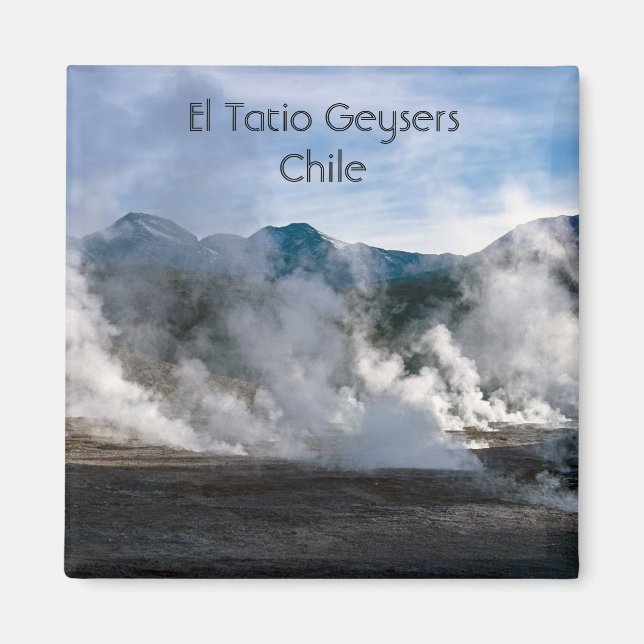 El Tatio Geysers near San Pedro de Atacama - Chile Magnet (Front)