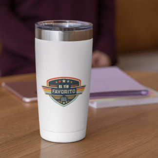 El Tío Favorito Custom Year Retro Patch Insulated Tumbler