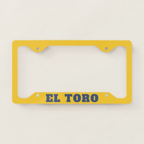 El Toro Chargers License Plate Frame