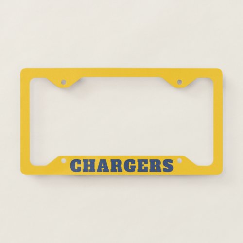 El Toro Chargers License Plate Frame