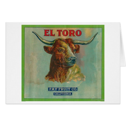 El Toro Orange Label Cards (Front Horizontal)