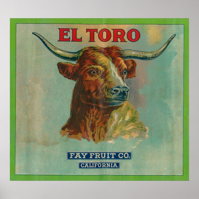 El Toro Orange Label Poster (Front)