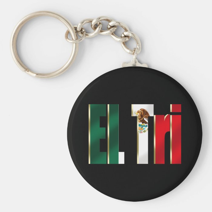 EL Tri Mexico soccer futbol Mexican pride logo Keychains