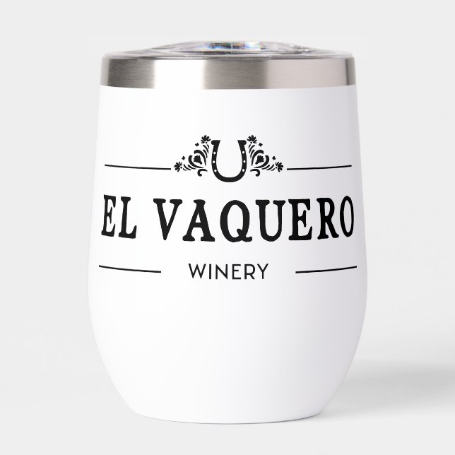 El Vaquero Wine Tumblr Thermal Wine Tumbler (Front)