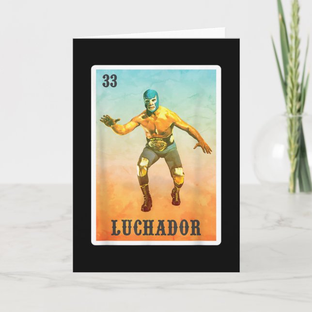 El Wrestler Lucha Libre - Mexico Luchador Card (Front)