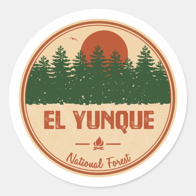 El Yunque National Forest Classic Round Sticker (Front)