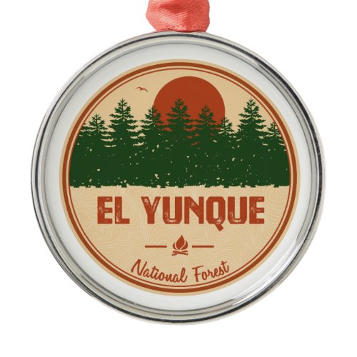El Yunque National Forest Metal Ornament
