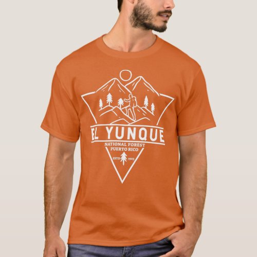 El Yunque National Forest Puerto Rico Badge T_Shirt