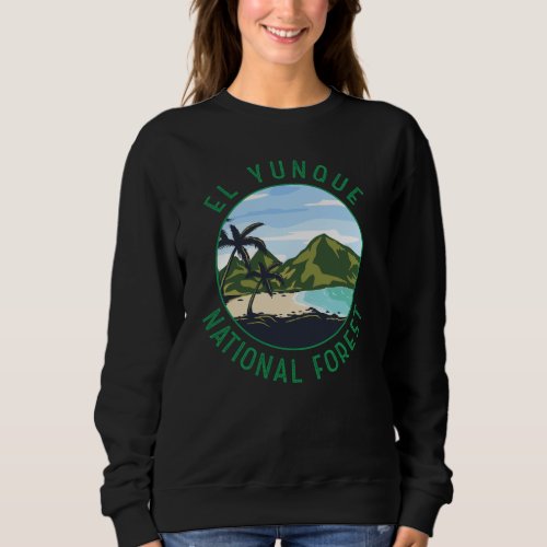 El Yunque National Forest Puerto Rico Distressed Sweatshirt