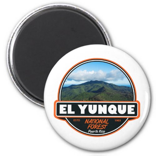 El Yunque National Forest Puerto Rico Emblem Magnet