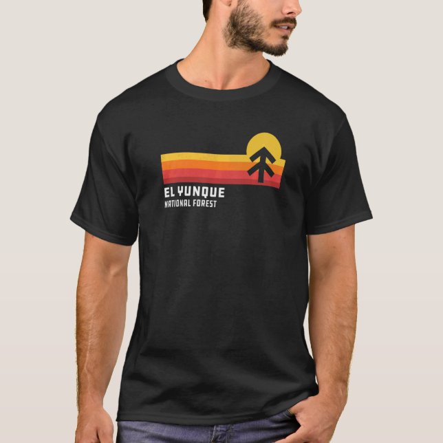 El Yunque National Forest Puerto Rico Retro Style  T-Shirt (Front)