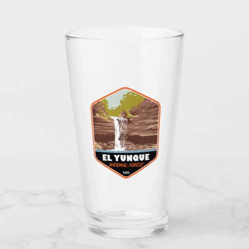 El Yunque National Forest Puerto Rico Vintage Glass