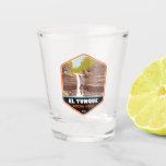 El Yunque National Forest Puerto Rico Vintage Shot Glass<br><div class="desc">El Yunque National Forest vector artwork design. El Yunque National Forest is a tropical rainforest in northeastern Puerto Rico.</div>