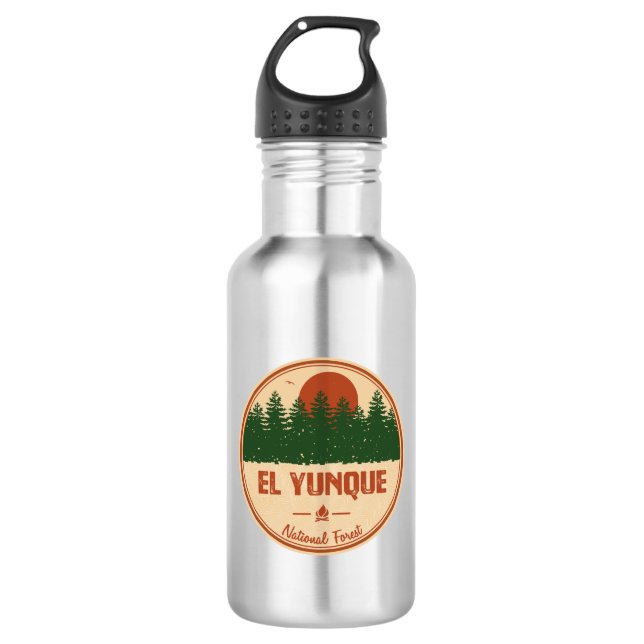 El Yunque National Forest Stainless Steel Water Bottle (Front)