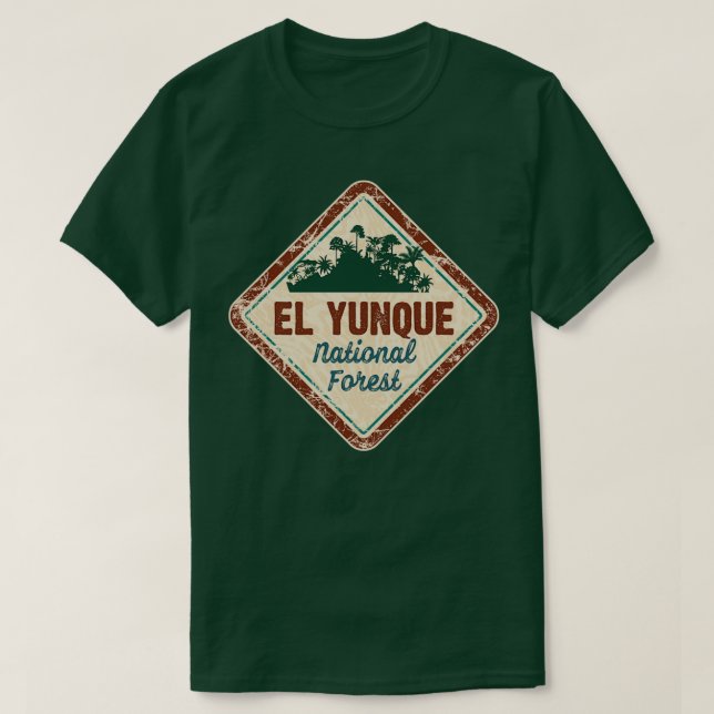 El Yunque National Forest sticker gift VVV 3 T-Shirt (Design Front)