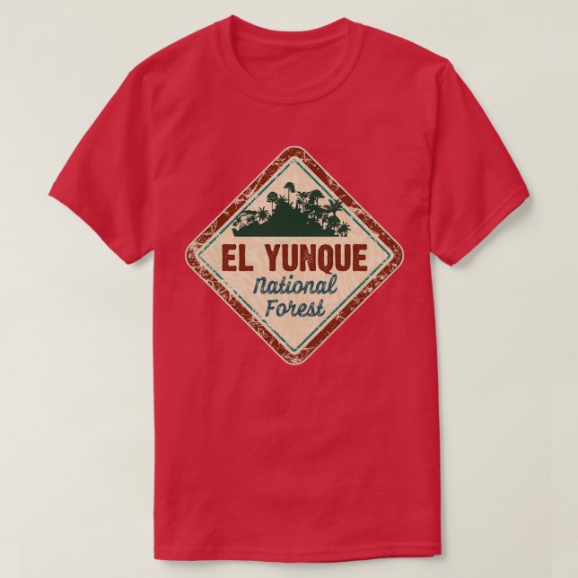 El Yunque National Forest sticker gift VVV T-Shirt (Design Front)