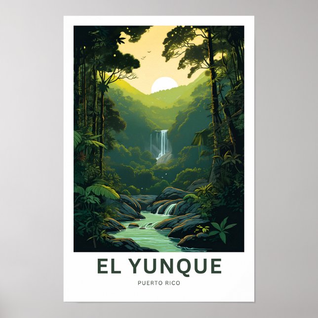 El Yunque Puerto Rico Travel Print (Front)
