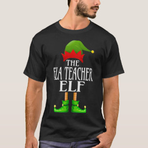 ELA Teacher Elf Xmas Funny Family Matching Group C T-Shirt