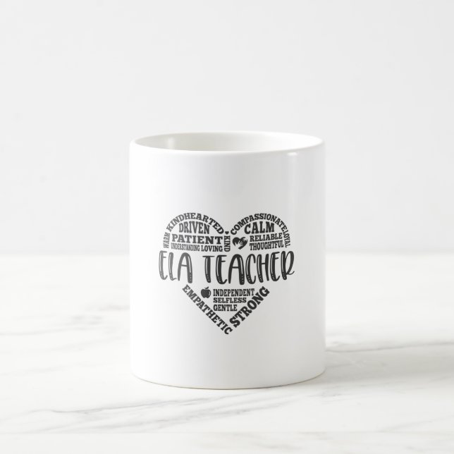 ELA Teacher, English teacher, Language Coffee Mug (Center)