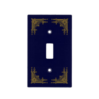 Elaborate Antique Gold Filigree Light Switch Cover