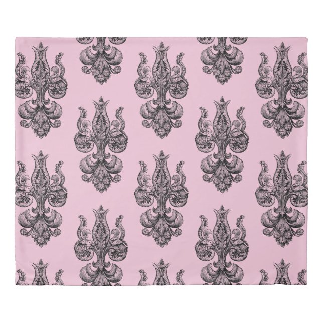Elaborate French Fleur De Lis  Duvet Cover (Front)