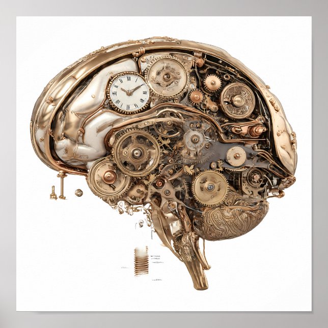 Elaborate Victorian Style: Steampunk Clockwork Poster (Front)