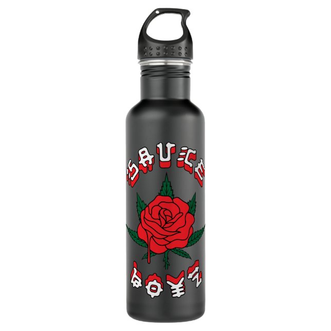 Eladio Carrion SauceBoyzzz Eladio Carrion Rose Pul Stainless Steel Water Bottle (Front)