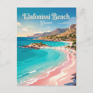 Elafonissi Beach Greece Postcard