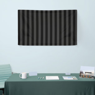 Elagnat Black & Smoky Black Vertical Stripes  Banner