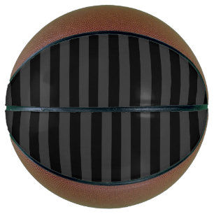 Elagnat Black & Smoky Black Vertical Stripes  Basketball
