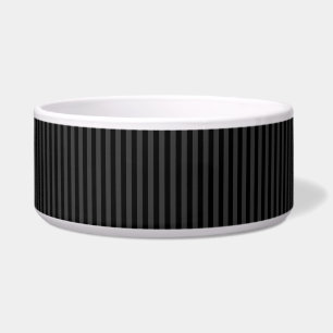 Elagnat Black & Smoky Black Vertical Stripes  Bowl